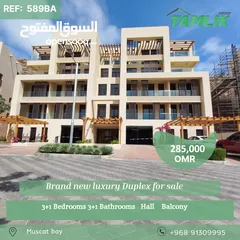  1 Brand new luxury Duplex for sale in Muscat bay  REF 589BA