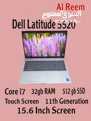  1 Dell 11th Generation Core i7 32gb RAM 512gb ssd 15-6 Inch Touch screen