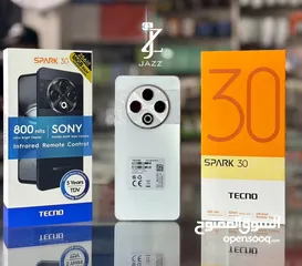  1 جهاز مستعمل ايام Spark 30 pro رام 16 جيجا 256 مكفول بالشركة متوفر توصيل