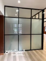  25 aluminium glass and wood cabinet