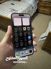  3 آيفون 14 برو ماكس بحالة وكاله مع شحن وكرتون مساحة 128 جيجا  بطارية 85٪؜ استعمال سنتين فقط وارد كندي