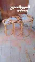  12 ,طاولات معدن بلور طباعه