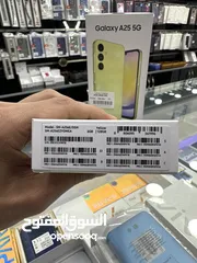  8 Samsung A25 ( 128 GB / 6 GB RAM ) ) جديد مسكر بالكرتونة كفالة وكيل الاردن