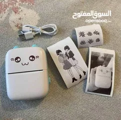 2 طابعه صغيره حراريه بدون حبر