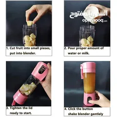  6 خلاط الفواكه شحن usb للمنزل للسفر  النادي الرياضي خلط البروتين محمول خفاق طعام مكسر العصير المكسرات