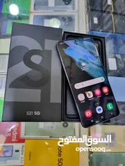  7 اخو الجديد Samsung S21 5G رام 16 جيجا 128 أغراضة والكرتونه الأصلية متوفر توصيل