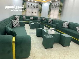  5 جلسات الخليجية بحدث الموديلات 17 مقعد مع طقم طربيزاط ومراكي