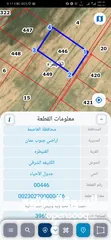  7 للبيع قطعة أرض 4.4 دونم شارعين القنيطره الكتيفه الشرقي
