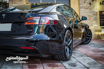  6 Tesla Model S-PLAID 1020hp مديل 2021 بحاله الوكاله من الداخل والخارج