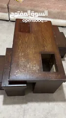  4 طاولة وسط مع طاولات سيرفيس