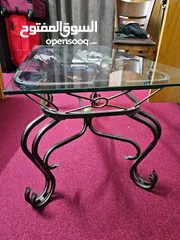  2 Glass Top Table