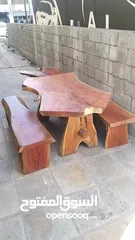  30 طاولة سفرة خشب طبيعي