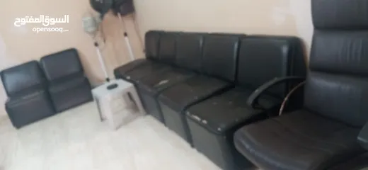  2 صالون ستاتي كامل جميع  المعدات للبيع