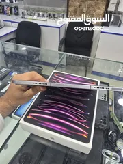  3 iPad pro 12.9 6th generation inch m2 مع خط بسعر مميز جدا