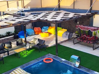  7 مزرعة وشاليه فاخر 5 نجوم للأيجار اليومي في البحر الميت