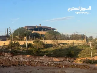  7 ارض للبيع جرش المجدل راس دبوس مطله على سد الملك طلال مستويه مستصلحه بسعر مغري