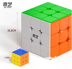  3 لعبة مكعب Qiyi المحارب بالإضافة إلى مكعب كبير الحجم ألعاب تعليمية احترافية