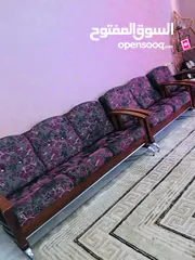  2 طقم غرفة جلوس لون بنفسجي