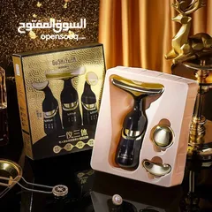  10 مع جهاز مساج الوجه 3×1  3 رؤوس متعددة للتدليك المثالي للوجه والرقبة جهاز واحد لروتين يومي .