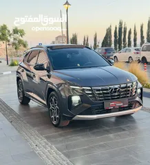  1 هونداي توسان N-LINE  فل كامل مع فتحة ، بسعر مميز ، مع ترخيص وتامين شامل سنة هدية ،