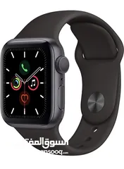  1 Apple Watch Series 5 (GPS, 44MM) - Space Gray Aluminum Case/ Black Sport Band and original charger