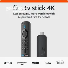  2 امازون فاير ستك 4K احدث اصدار بسعر مميز - Amazon Fire TV Stick 4K