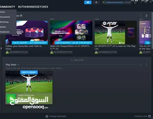  1 حساب ستيم موجود عليه fc25