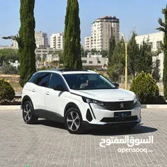  6 بيجو 3008 جتي لاين كفالة شركة بيجو  السيارة بحالة الوكالة جديدة ولا نقرة فل الفل