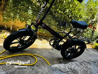  5 بسكليت كهرباء 48 فولت 20 امبير البسكليت بالكرتونة شبه جديد
