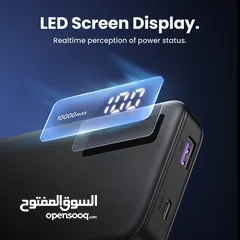  7 بوربانك يوجرين اصلي شحن سريع مع شاشه UGREEN USB-C Power Bank (10,000 mAh)