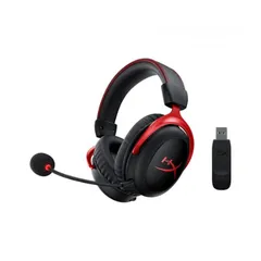  3 HyperX - Cloud II Wireless Gaming Headset for PC, PS5, PS4 and Nintendo Switch - Black/Red