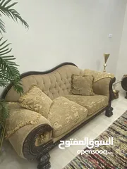  4 طقم كنب جلوس مخملي ومريح