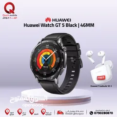 1 HUAWEI GT5 BLACK (46M) NEW ///هواوي جي تي 5 اسود مقاس 46 الجديد