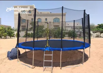  3 نطاطة ترامبولين قطر 6 قدم 180 سم تتحمل وزن 250 كيلو
