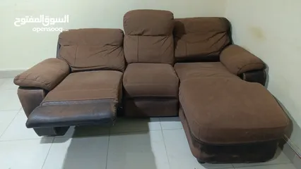  3 Sofa L-shape Double Recliner 3 Seater