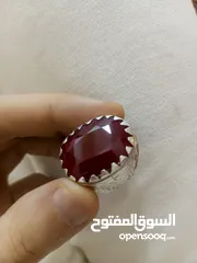  1 خواتم انتيك بأحجار كريمة من الياقوت الاصلي