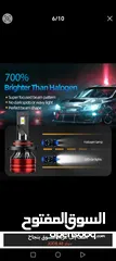  6 لمبات ليد مركبات بقوة  60000LM 120W 6000K بالإضافة العمر الافتراضي للمبة 50000h  إلى كفالة 6 أشهر.