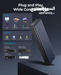  4 HAING HI-2816-M2 Aluminum M.2 Dyal-Protocol SSD Enclosure حافظة هارد ديسك خارجي