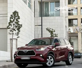  3 تويوتا هايلاندر 2020 لون خمري مميزه فحص كامل كرت ابيض كلين تايتل ممشى قليل