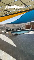  17 مزرعة وشاليه فيلا طلة الجبل في بيرين للايجار اليومي والاسبوعي والشهري اطلالة ولا بالخيال نتشرف فيكم