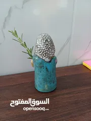  3 مزهرية صغيرة لفتاة الزهور  قطعة حرفية