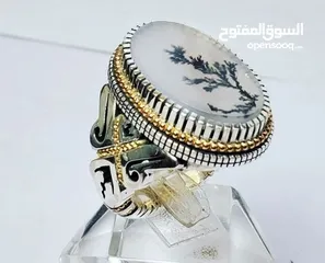  13 خاتم بحجر عقيق يماني فاخر منقوش اية