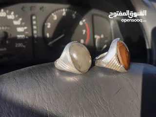  2 خاتم فضه مميز