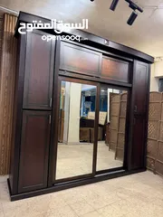  3 غرفه نوم ماستر تفصيل خشب لاتيه وقشره بلوط مستخدمه بحاله ممتازه