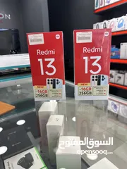  1 REDMI 13 8ram /256 g  ردمي 13 8را م /256 جيجا جديد  مسكر كفاله الوكيل الرسمي 12 شهر