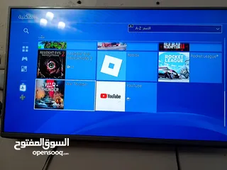  2 بلايستيشن 4سلم شبه الوكاله مع حساب و عدت العاب و مع بلس شهر كامل مساحه 400 مع ايد اصلي عدد 1