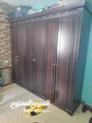  1 خزانة خشب غرفة نوم
