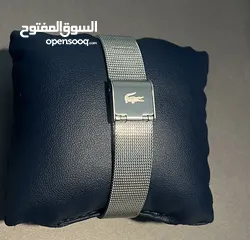  2 ساعة Lacoste for women جديدة لون فضي فخمة جداً