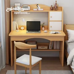  3 مكتب فخم مع رفوف وخزانتين متوفر بلونين  بسعر عرض