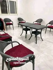  3 كراسي وترابيزات بلاستيك بيور فرز اول